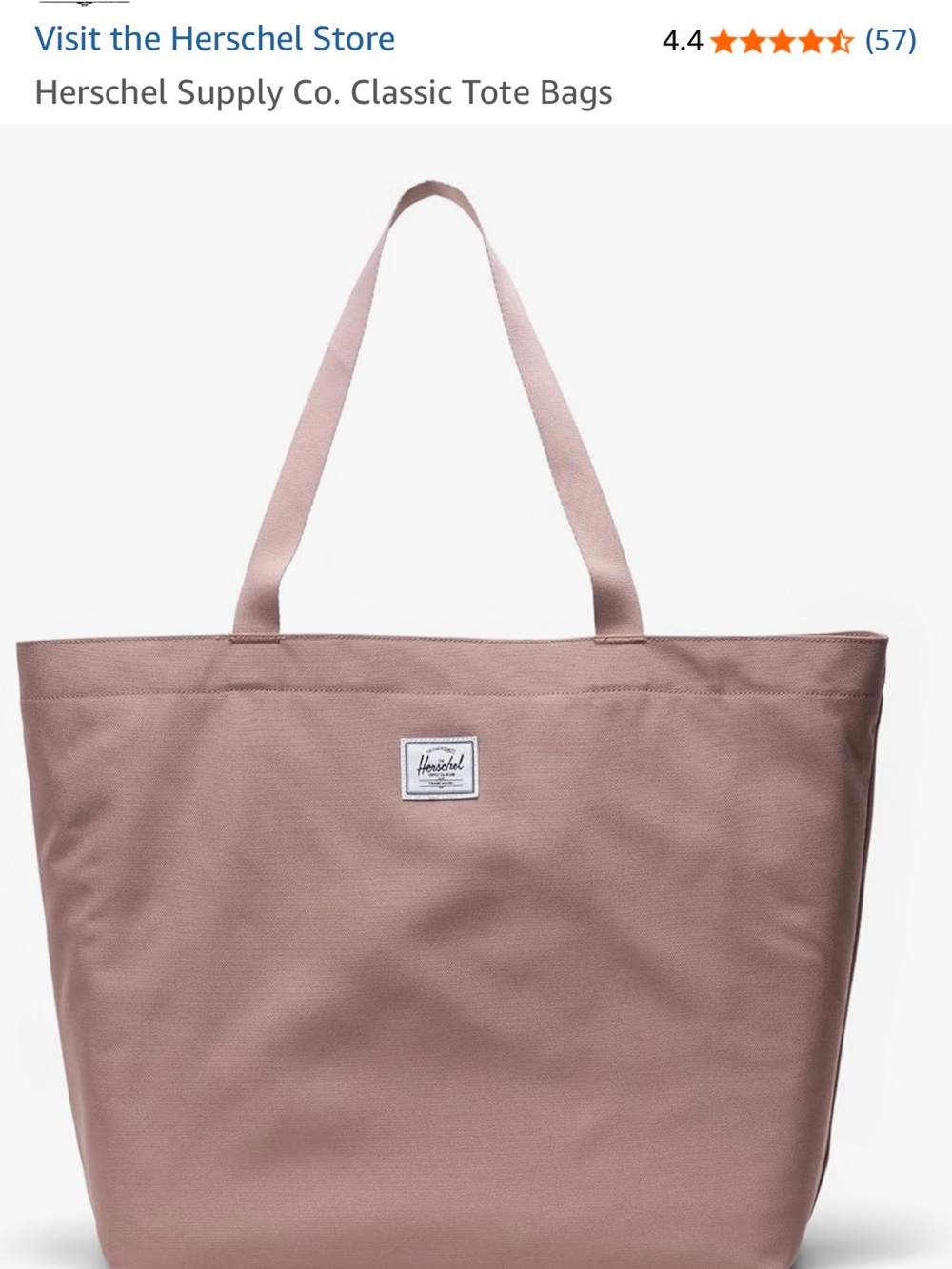 Herschel Supply Co. Classic Tote in Dusty Rose
